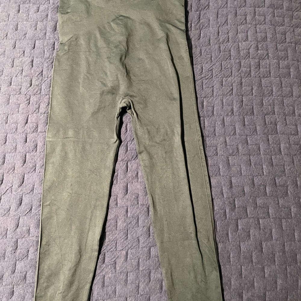 Gently used Blanqi XL Everyday Maternity belly support leggings - storm